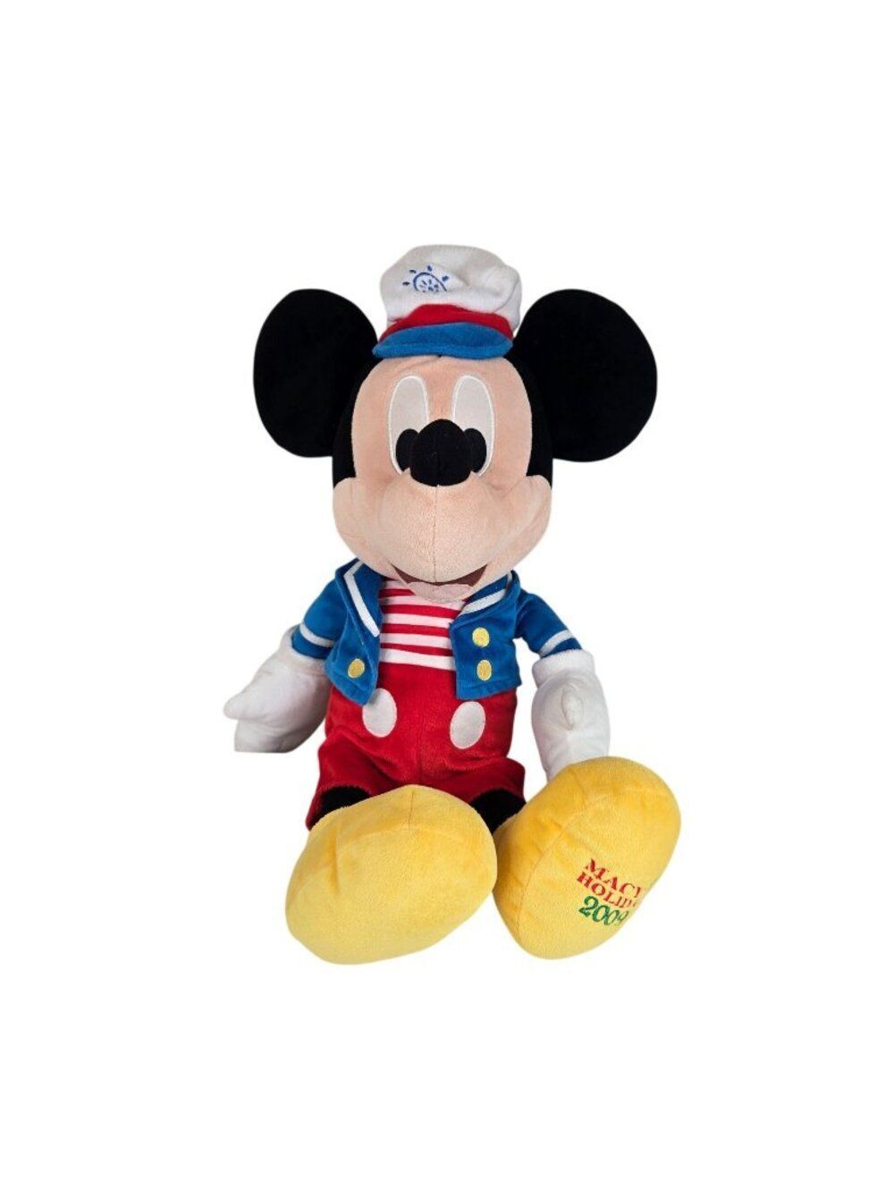 Macys Holiday 2009 Mickey Mouse Plush Toy 16" Sailor Outfit Limited Ed